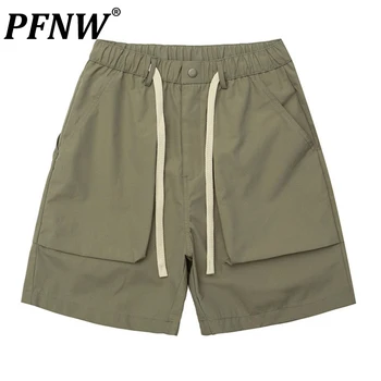 PFNW קיץ חדש לגברים Harajuku מכנסי דגמ 