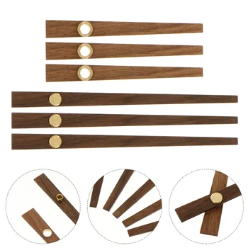 5 סטים תרגיל אביזרים מעץ שעון הידיים מצביע DIY חלקים עצות צלחת רכיב ציוד עמיד