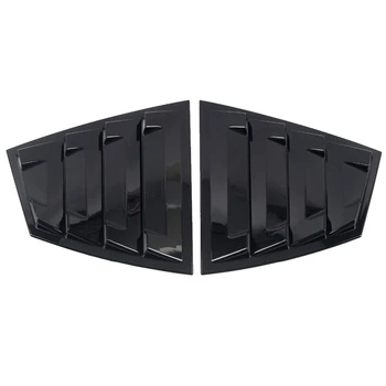 שחור מבריק צד אחורי פתח רבע חלון התריסים תריס לכסות לקצץ אביזרים עבור סובארו WRX /WRX STI 2015-2021