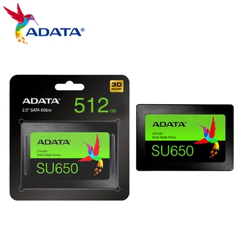 ADATA SU650 512GB SSD 256GB Internal Solid State Drive SATAIII 2.5 אינץ דיסק אחסון עבור מחשב שולחני המחברת 100% מקורי
