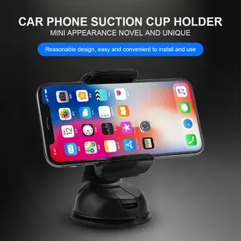 אוניברסלי פראייר מחזיק טלפון לרכב הטלפון לעמוד בלוח המחוונים יניקה הביתה הר השמשה Suppot מתאים לכל דגם סלולרי