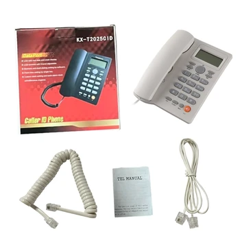 פתול הטלפון הקווי השולחן הבית טלפונים עם כפתורים גדולים הטלפון KX-T2025 T5EE