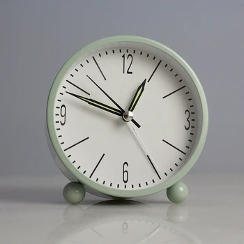סקנדינבי מינימליסטי השינה השקטה השעון להתעורר שעון מעורר אישיות אופנתי שעון שולחני קישוטים