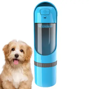 הכלב בקבוקי מים עבור הליכה טלסקופי דליפת הוכחה נייד הכלב מתקן המים עם חטיף אחסון כוס שתייה מזין עבור חיות מחמד