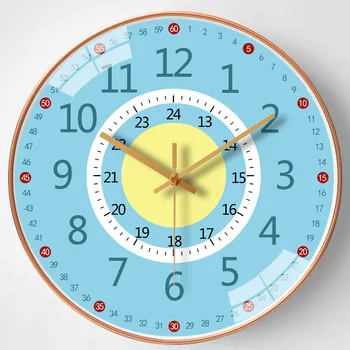 12 אינטש רטרו המילה שעון דיגיטלית מודרנית שקטה שעונים לילדים סלון חדר שינה מטבח קיר שעונים הביתה עיצוב אמנות