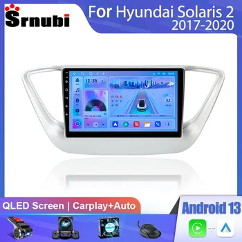 אנדרואיד 12 רדיו במכונית עבור יונדאי Solaris 2 ורנה 2017-2020 מולטימדיה נגן וידאו ניווט GPS 2din 4G DVD ראש יחידת סטריאו