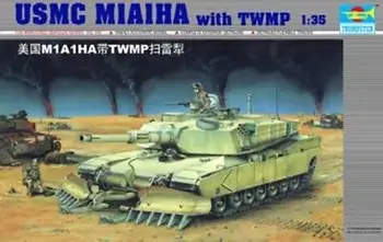 חצוצרן 00335 1/35 U. S. M1A1HA טנק אברמס TWMP חשמלי משוריין סטטי דגם הרכב TH07774-SMT2