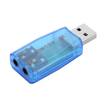 1PC 3D Audio כרטיס USB 1.1 מיקרופון/רמקול מתאם סראונד 7.1 CH עבור מחשב נייד מחברת