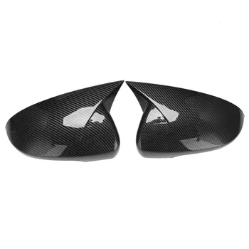 הרכב סיבי פחמן שור הקרן האחורית בצד במראה זכוכית לכסות לקצץ מסגרת המראה בצד כובעים עבור יונדאי טוסון 2015-2020