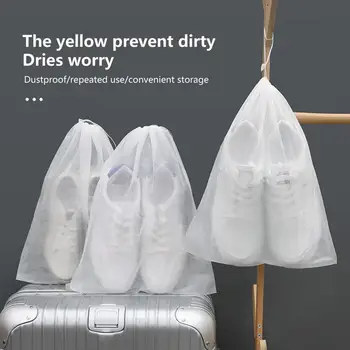 נסיעות הנעל תיק מדמיע עמיד חצי שקוף Anti-צהוב נגד אבק נעליים שקית אחסון נעליים ארגונית לנסיעות