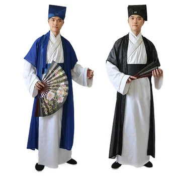 שלב ללבוש סינית עממית עתיקה מלומד תחפושות גברים לאומית שושלת טאנג Hanfu הגלימה המסורתית תלמיד בגדים