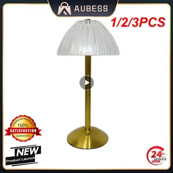 1/2/3PCS נורדי קריסטל נטענת מנורת שולחן LED בר מנורת מגע Dimmable הזהב מנורת שולחן הסלון, חדר השינה מלון המנורה
