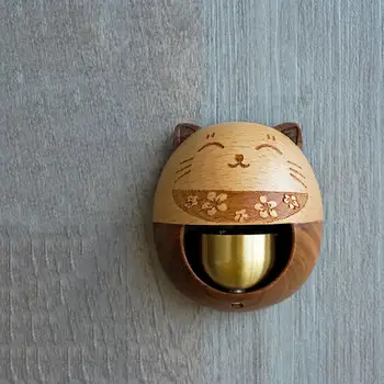 בעלי חנויות בל חתול מזל חנוכת הבית תלוי בל חנות דלת האסם Windows אלחוטי פעמון על הכניסה לבית