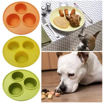 הכלב מתייחס תבניות סיליקון להקפיא את מילוי מזון מתקן לשימוש חוזר Pupsicle מגש אינטראקטיבי צעצועים לכלב כלב איטי מזינים ציוד לחיות מחמד