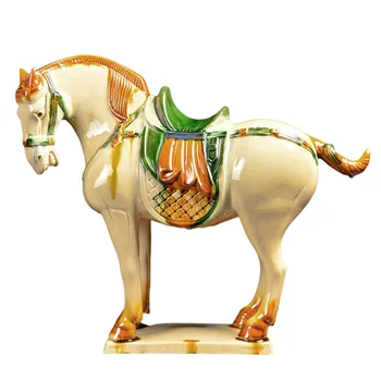 סיטונאי לואיאנג Tangsancai סוס קישוט אמנות קרמיקה סוס מתנה סיני בסלון טלוויזיה ארון במסדרון פורצלן